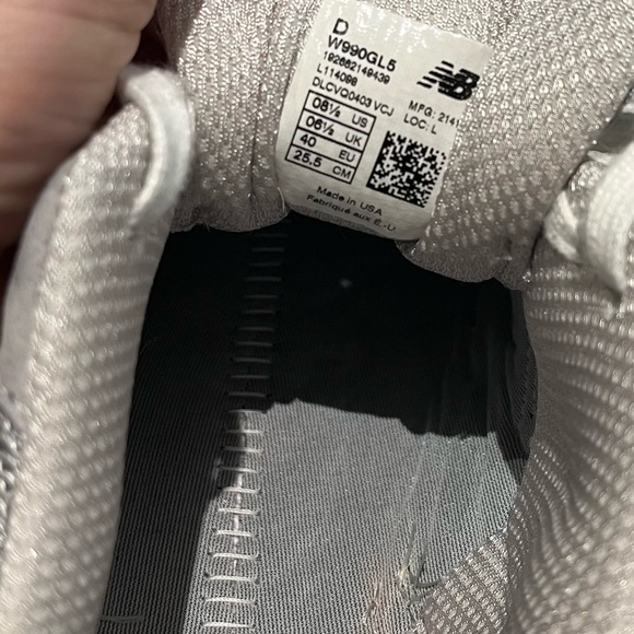 New Balance sneakers 990v5 gray size 8 1/2 - Picture 12 of 15